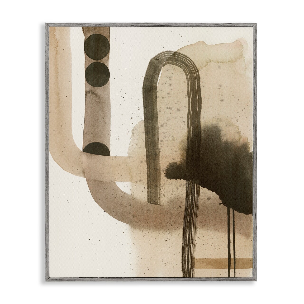 Stupell Industries Curved Neutral Arches Framed Giclee Wall Art Design by Grace Popp